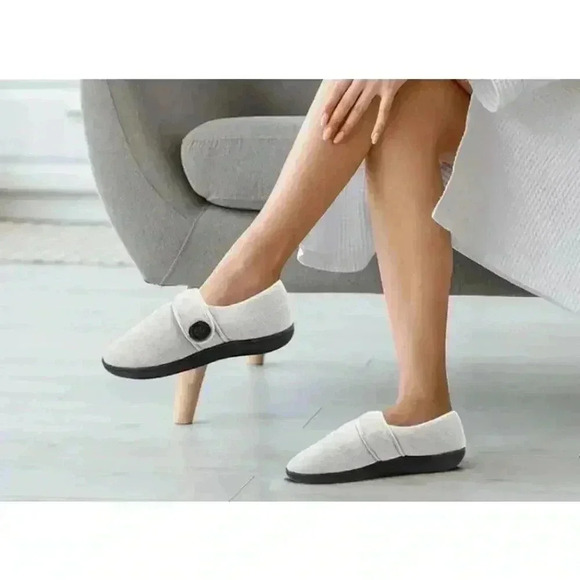 Glolily Womens Gray Kelly Slippers, Size 9M - Picture 2 of 7